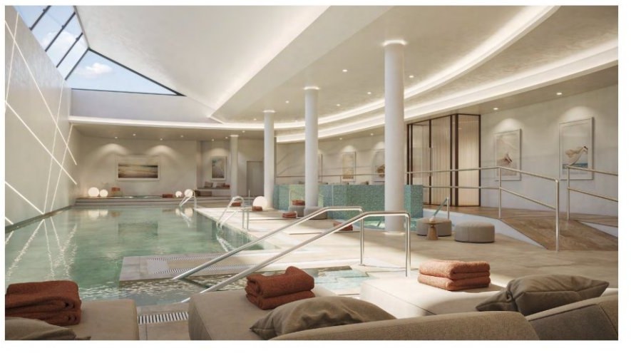 Vnútorný spa a wellness bazén